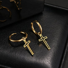 Load image into Gallery viewer, Stainless Steel Cross Earrings
