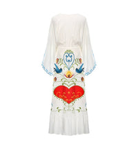 Load image into Gallery viewer, Bird Bath Embroidered Eden Garden Dress