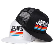 Load image into Gallery viewer, Jesus Retro King Remnant Premium Flat-bill SnapBack