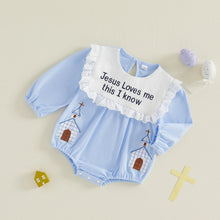 Load image into Gallery viewer, Jesus Loves Me Prairie Onesie