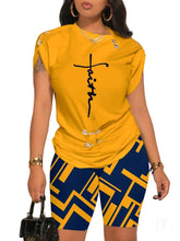 Load image into Gallery viewer, Pinned to Faith Summer Fashion 2 Piece Set