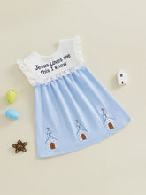 Load image into Gallery viewer, Jesus Loves Me Spring Prairie Dress