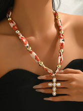 Load image into Gallery viewer, Conception Of The Heart Cross Scarf Fashion Necklace Collection