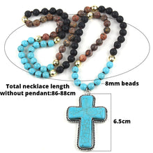 Load image into Gallery viewer, Native Desert Cross Bead Necklace Collection