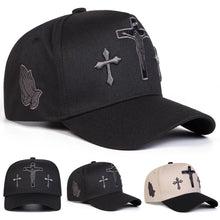Load image into Gallery viewer, King And Crown Three Cross Premium Adjustable Cap
