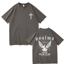 Load image into Gallery viewer, Psalms XXIII Faith Over Fear Cotton Tshirt