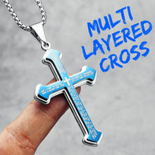 Load image into Gallery viewer, Our Father Stainless Steel Cross Chain