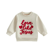 Load image into Gallery viewer, Love Like Jesus Sweetheart Sweatshirt