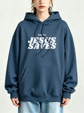 Load image into Gallery viewer, Good News Jesus Saves Cotton Fleece Hoodie