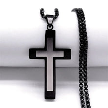 Load image into Gallery viewer, Stainless Bold Cross Chain