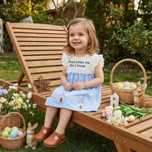 Load image into Gallery viewer, Jesus Loves Me Spring Prairie Dress