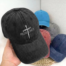 Load image into Gallery viewer, Redeemed Through Crucifixion And Rebirth Adjustable Cap