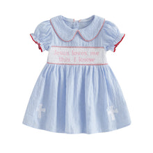 Load image into Gallery viewer, Jesus Loves Me Kindergarten Camp Dress