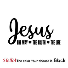 Load image into Gallery viewer, Way, Truth, Life Window Decal