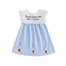 Load image into Gallery viewer, Jesus Loves Me Spring Prairie Dress