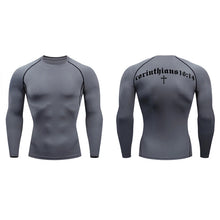 Load image into Gallery viewer, 1 Corinthians 16:14 Fit Training Shirt (Short Sleeve and Long Sleeve Available)