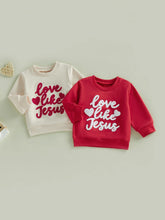 Load image into Gallery viewer, Love Like Jesus Sweetheart Sweatshirt