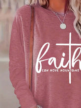 Load image into Gallery viewer, Faith Can Move Mountains Long-sleeve Top
