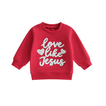 Load image into Gallery viewer, Love Like Jesus Sweetheart Sweatshirt