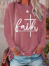 Load image into Gallery viewer, Faith Can Move Mountains Long-sleeve Top