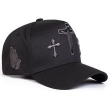 Load image into Gallery viewer, King And Crown Three Cross Premium Adjustable Cap