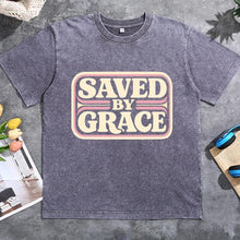Load image into Gallery viewer, Saved By Grace Vintage Cotton Tshirt