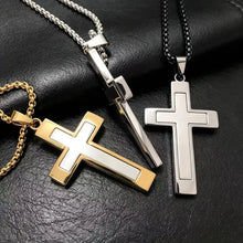 Load image into Gallery viewer, Stainless Bold Cross Chain
