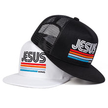 Load image into Gallery viewer, Jesus Retro King Remnant Premium Flat-bill SnapBack