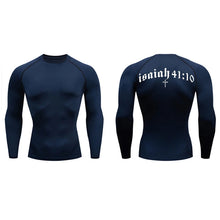 Load image into Gallery viewer, Isaiah 41:10 Fit Training Shirt (Short Sleeve and Long Sleeve Available)