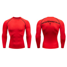 Load image into Gallery viewer, 1 Corinthians 16:14 Fit Training Shirt (Short Sleeve and Long Sleeve Available)