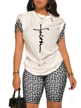 Load image into Gallery viewer, Pinned to Faith Summer Fashion 2 Piece Set