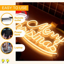 Load image into Gallery viewer, Merry Christmas Custom LED Sign