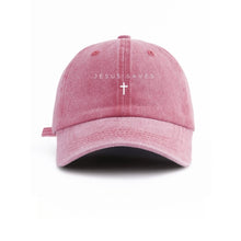 Load image into Gallery viewer, Jesus Saves Denim Washed Cotton Adjustable Dad Cap