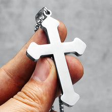 Load image into Gallery viewer, Our Father Stainless Steel Cross Chain
