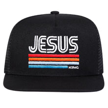 Load image into Gallery viewer, Jesus Retro King Remnant Premium Flat-bill SnapBack