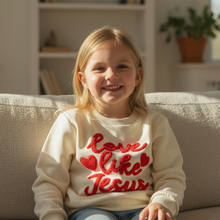 Load image into Gallery viewer, Love Like Jesus Sweetheart Sweatshirt