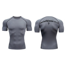 Load image into Gallery viewer, 1 Corinthians 16:14 Fit Training Shirt (Short Sleeve and Long Sleeve Available)