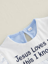 Load image into Gallery viewer, Jesus Loves Me Prairie Onesie