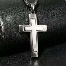 Load image into Gallery viewer, Stainless Bold Cross Chain