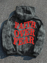 Load image into Gallery viewer, Faith Over Fear Bold Plush Fleece Hoodie