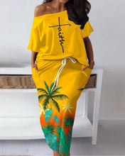 Load image into Gallery viewer, Faith Summer 2023 Beach Tropics 2 Piece Skirt and Top