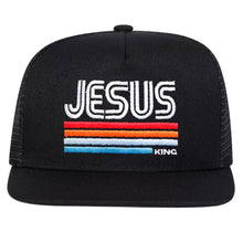 Load image into Gallery viewer, Jesus Retro King Remnant Premium Flat-bill SnapBack