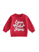 Load image into Gallery viewer, Love Like Jesus Sweetheart Sweatshirt