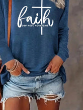 Load image into Gallery viewer, Faith Can Move Mountains Long-sleeve Top