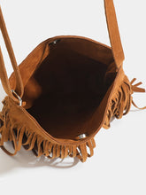 Load image into Gallery viewer, Rodeo Remnant Suede Cowgirl Tassel Purse