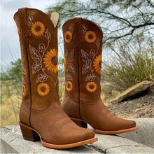 Load image into Gallery viewer, Sunflower Seeds of The Harvest Prairie Boots