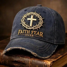 Load image into Gallery viewer, Faith Over Fear Crown Adjustable Cap