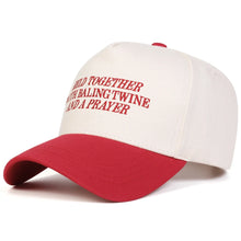 Load image into Gallery viewer, Chosen Wheat Harvest Held Together Through Prayer and Twine Snapback