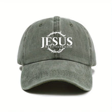 Load image into Gallery viewer, Jesus Crown Way, Truth, Life Adjustable Dad Cap