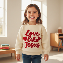 Load image into Gallery viewer, Love Like Jesus Sweetheart Sweatshirt